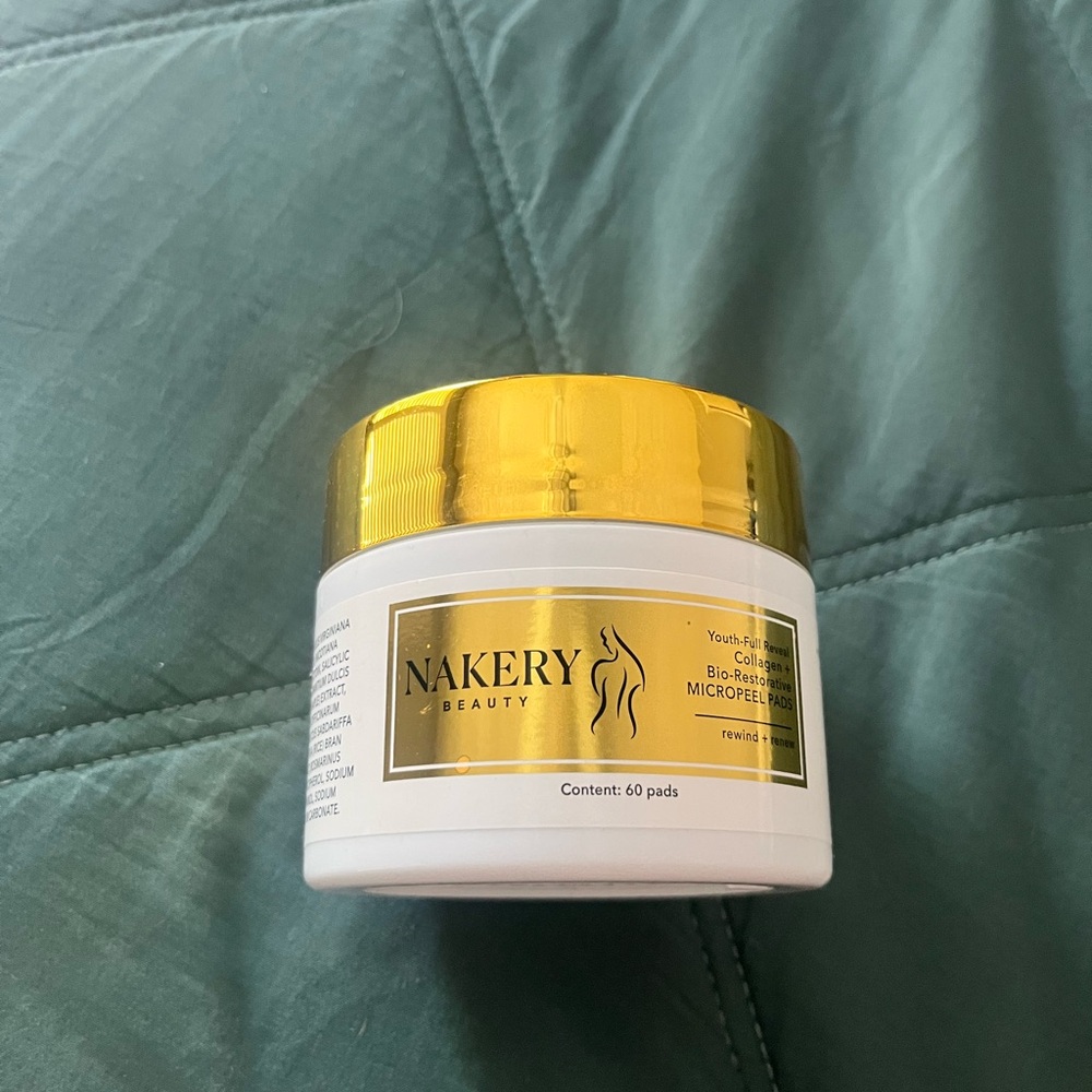 Gold and White Skincare Cleanser